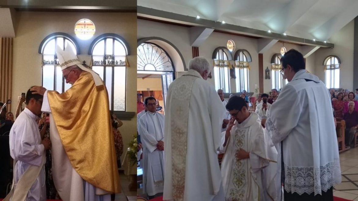 Ordenación sacerdotal del comboniano Byron José Valverde Arce en Costa Rica