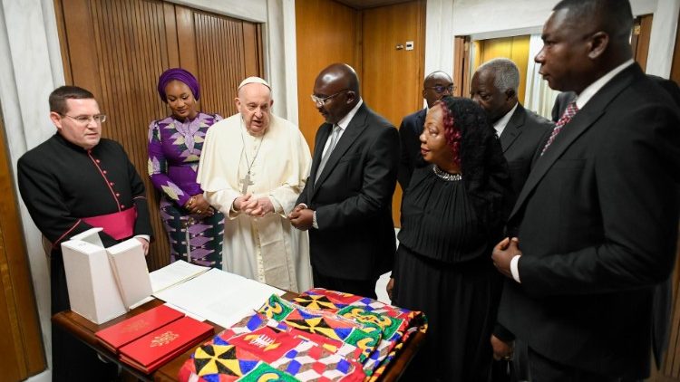 El Papa recibe en audiencia al vicepresidente de Ghana
