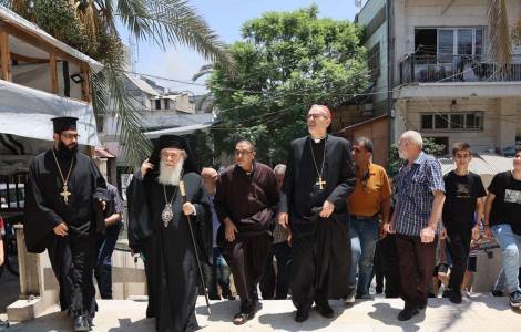 Tras ataque israelí a parroquia, el papa León llama por teléfono a los Patriarcas de Jerusalén